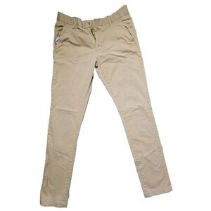 Combatant Gentlemen Khaki Chino Pants Slim Fit Mens Size 31x34